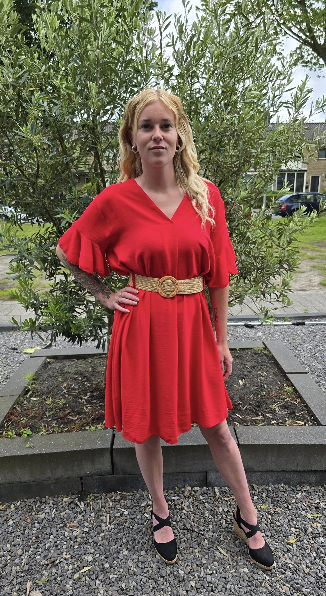 Nola jurk Rood